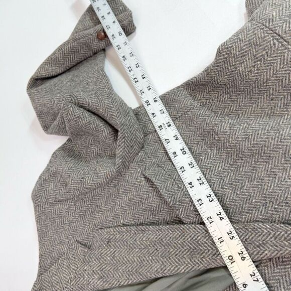 Vintage Tailored Classics by Levi Strauss Mens Jacket 42R Wool Herringbone Brown - Picture 7 of 7